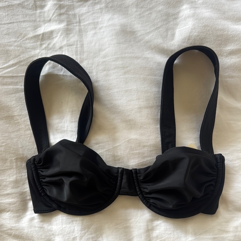 Free People The Oracle Black Bikini Top